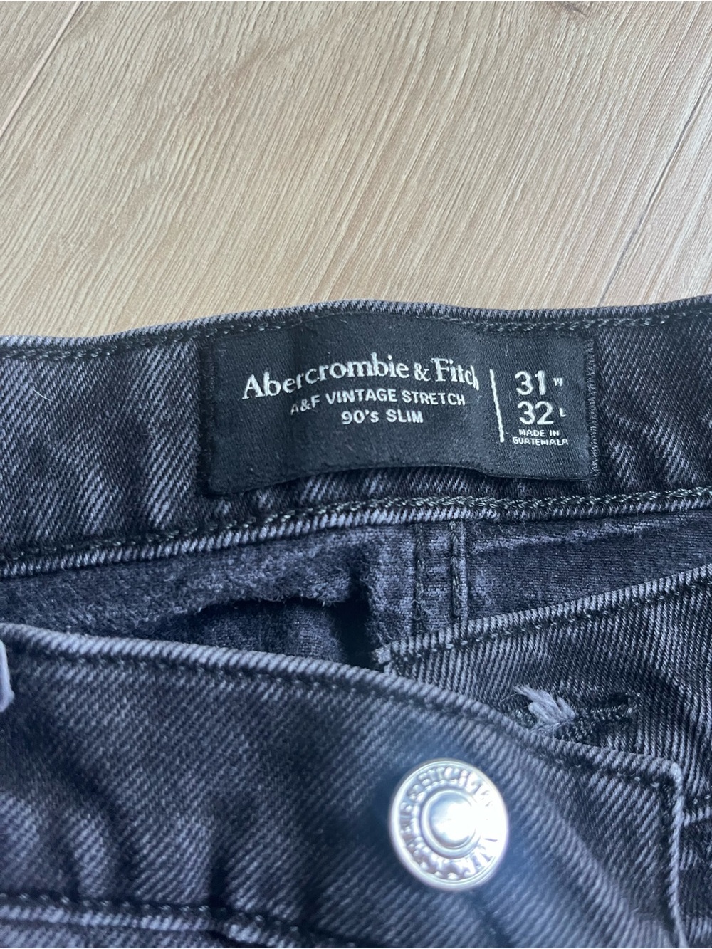 Abercrombie & Fitch Men’s Slim Jeans — Black